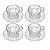 Conjunto 4 Xícaras de Chá de Cristal Império 220ml - Wolff - Imagem 2