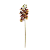 Haste Orquídea 3D Mini 60cm - Amarelo com Vinho - Imagem 1