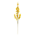 Haste Chuva de Ouro 62cm - Amarelo - Imagem 1