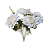 Buque Dalia Outonal 33cm - Branco - Imagem 1