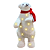 Urso Natalino 60cm com LED Branco Quente - Imagem 1