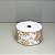 Fita Decorativa Creme com Estampa Floral 6.3cm x 9.14m - Imagem 1