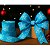 Fita Decorativa Estampa Azul com Floco de Neve 6.3cm x 9.14m - Imagem 1