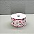 Fita Decorativa Floco de Neve com Detalhes Vermelhos 6.3cm x 9.14m - Imagem 1