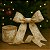 Fita Decorativa Floral em Champagne e Dourado 6.3cm x 9.14m - Imagem 1