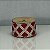 Fita Decorativa Losango Vermelho Escuro 6.3cm x 9.14m - Imagem 2