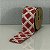 Fita Decorativa Losango Vermelho Escuro 6.3cm x 9.14m - Imagem 3