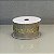 Fita Decorativa Natural com Dourado 6.3cm x 9.14m - Imagem 1