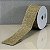 Fita Decorativa Natural com Dourado em Juta 6.3cm x 9.14m - Imagem 2