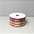Fita Decorativa Xadrez Verde e Vermelho 6.3cm x 9.14m - Imagem 1