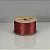 Fita Decorativa Vermelha com Glitter Dourado 6,3cm x 9,14m - Imagem 1