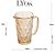Jarra de Vidro Diamond Âmbar Metalizado 1,14L - Lyor - Imagem 4