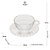 Conjunto 4 Xícaras de Café de Cristal com Pires Daisy 170ml - Wolff - Imagem 5