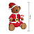 Urso Inflável Gigante Sentado Vestido Papai Noel 170x170x274cm - Imagem 2