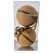 Conjunto 2 Bolas de Natal Decorada com Laço Marrom 12cm - Imagem 1