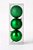 Conjunto 3 Bolas de Natal Mix Verde 10cm - Imagem 1
