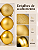 Kit 6 Bolas de Natal 6cm Dourada Brilhante Fosca Glitter - Imagem 3