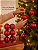 Kit 6 Bolas de Natal 6cm Vermelhas Brilhante Fosca Glitter - Imagem 2