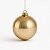 Bola de Natal Brilhante Champanhe 12cm - Imagem 1