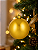 Bola de Natal Dourada 12cm Brilhante - Imagem 8