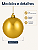 Bola de Natal Dourada 12cm Brilhante - Imagem 3