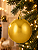 Bola de Natal Dourada 15cm Brilhante - Imagem 8