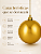 Bola de Natal Dourada 15cm Brilhante - Imagem 6