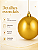 Bola de Natal Dourada 15cm Brilhante - Imagem 2