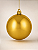 Bola de Natal Dourada 15cm Brilhante - Imagem 1