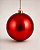 Bola de Natal Vermelha 12cm Brilhante - Imagem 1