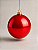 Bola de Natal Vermelha 15cm Brilhante - Imagem 1