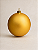 Bola de Natal Dourada 12cm Fosca - Imagem 1