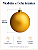 Bola de Natal Dourada 12cm Fosca - Imagem 3