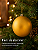Bola de Natal Dourada 12cm Fosca - Imagem 8