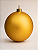 Bola de Natal Dourada 15cm Fosca - Imagem 1