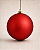 Bola de Natal Vermelha 12cm Fosca - Imagem 1