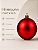 Bola de Natal Vermelha 12cm Fosca - Imagem 2