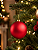 Bola de Natal Vermelha 15cm Fosca - Imagem 8
