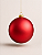 Bola de Natal Vermelha 15cm Fosca - Imagem 1