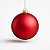 Bola de Natal Fosca Vermelha 15cm - Imagem 1