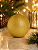 Bola de Natal Dourada 12cm Glitter - Imagem 10