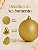 Bola de Natal Dourada 15cm Glitter - Imagem 6