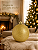 Bola de Natal Dourada 15cm Glitter - Imagem 3