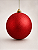 Bola de Natal Vermelha 12cm Glitter - Imagem 1