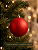Bola de Natal Vermelha 12cm Glitter - Imagem 4