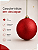Bola de Natal Vermelha 12cm Glitter - Imagem 7