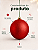 Bola de Natal Vermelha 15cm Glitter - Imagem 10