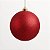 Bola de Natal Glitter Vermelha 15cm - Imagem 1