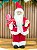 Papai Noel Vermelho em Pé Lollipop 30cm - Imagem 1
