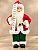 Papai Noel Decorativo Em Pé Com Lista 37cm Poliresina - Imagem 1